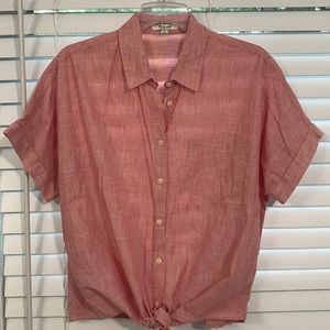 Heather Red Madewell Cropped Top